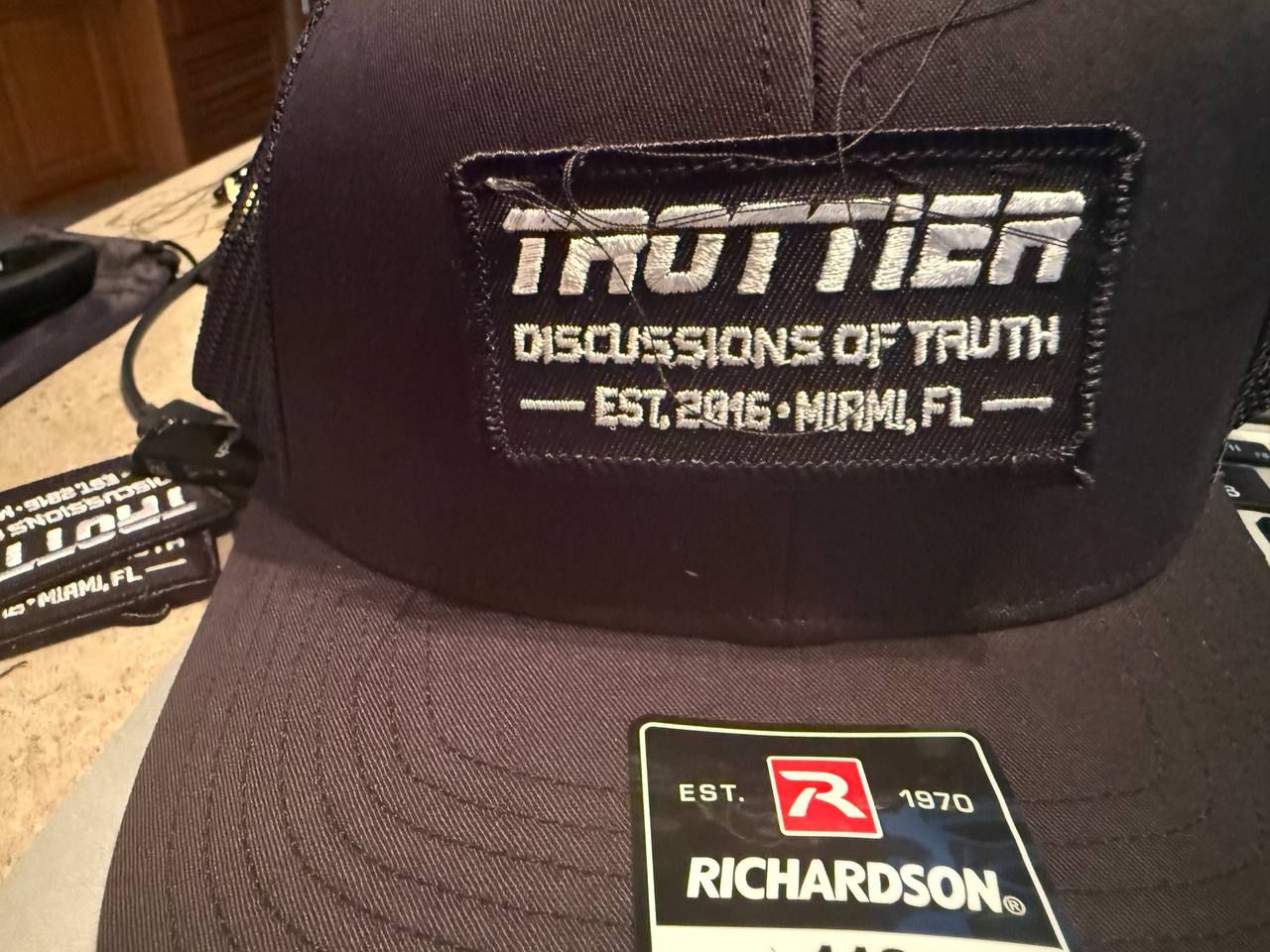 Autographed High Stakes Treason cap with hand stitched patches